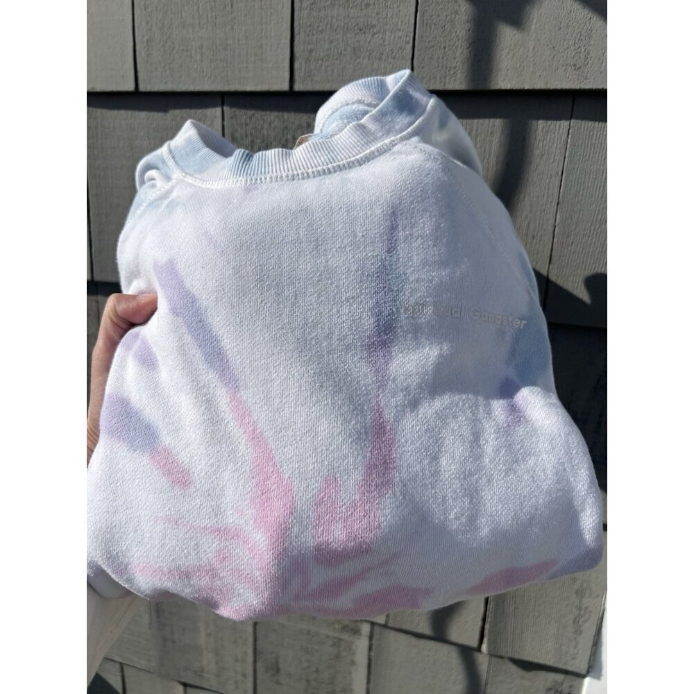 Spiritual Gangster pastel tie-dye crewneck logo sweatshirt L yoga athleisure - Picture 2 of 9